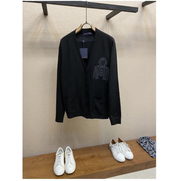 designer,replica,clothing,fake,1:1,lv,luxury,high quality 23/L* men’s long-sleeved sweater jacket