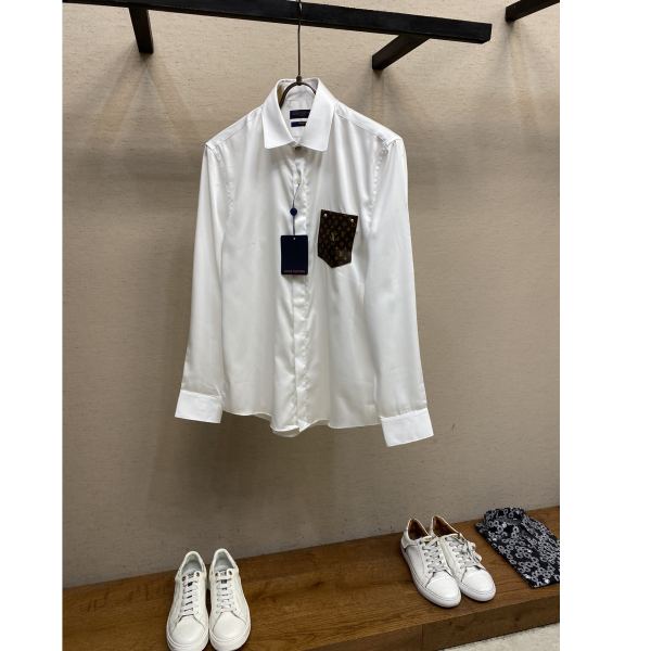designer,replica,clothing,fake,1:1,lv,luxury,high quality 23/L* men’s long-sleeved shirt