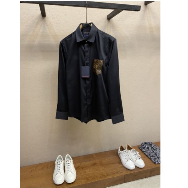 designer,replica,clothing,fake,1:1,lv,luxury,high quality 23/L* men’s long-sleeved shirt