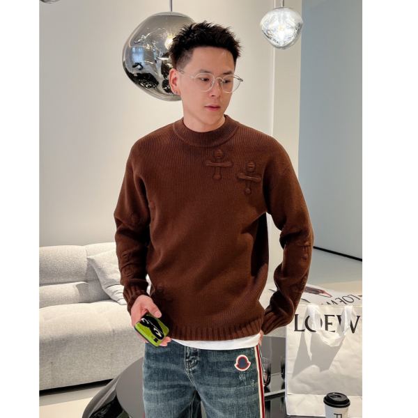 designer,replica,clothing,fake,1:1,lv,luxury,high quality 23/ChromeHearts latest men’s long-sleeved sweater