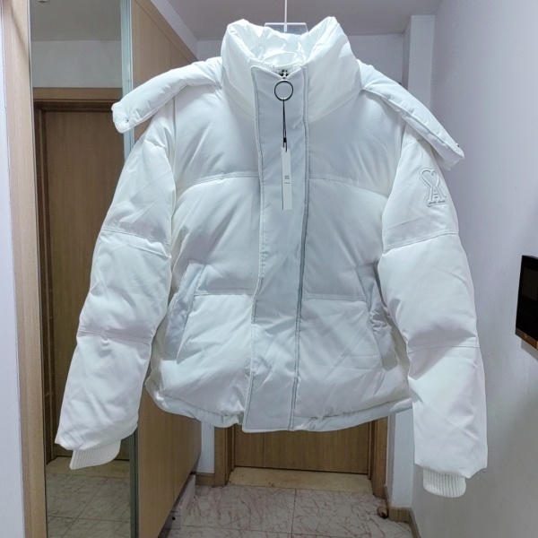 designer,replica,clothing,fake,1:1,lv,luxury,high quality 23/AMI latest men’s long-sleeved down jacket