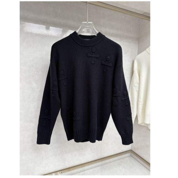 designer,replica,clothing,fake,1:1,lv,luxury,high quality 23/ChromeHearts latest men’s long-sleeved sweater