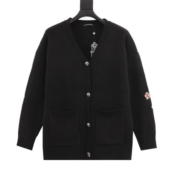 designer,replica,clothing,fake,1:1,lv,luxury,high quality 24/ChromeHearts new long-sleeved sweater jacket for men and women
