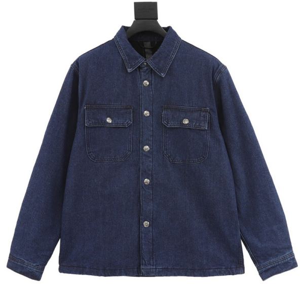 designer,replica,clothing,fake,1:1,lv,luxury,high quality 24/ChromeHearts new long-sleeved jacket for men and women