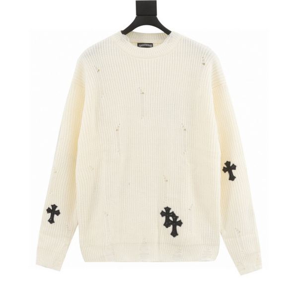 designer,replica,clothing,fake,1:1,lv,luxury,high quality 24/ChromeHearts new long-sleeved sweater for men and women