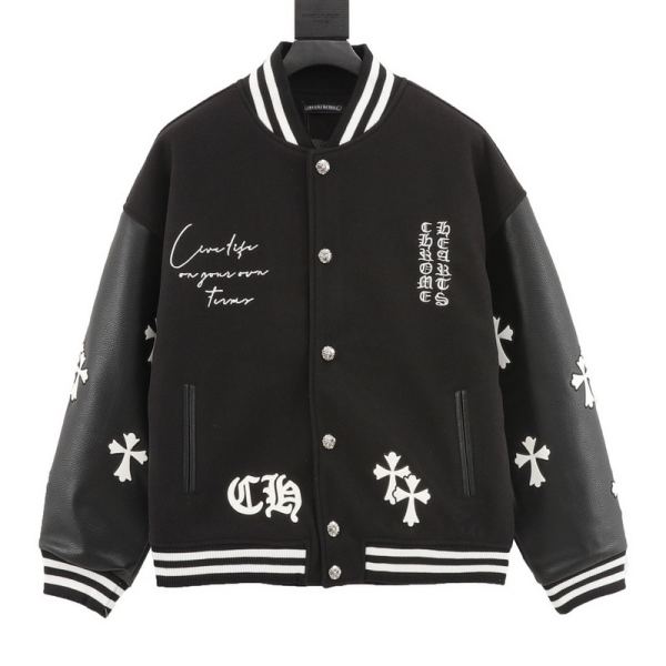 designer,replica,clothing,fake,1:1,lv,luxury,high quality 24/ChromeHearts new long-sleeved jacket for men and women