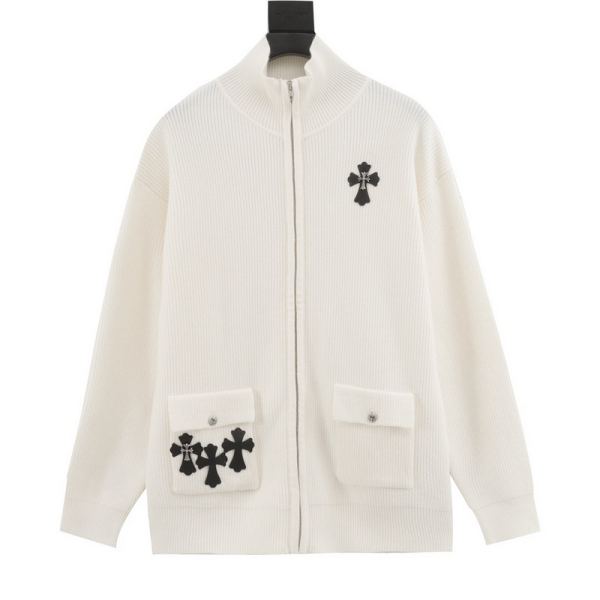 designer,replica,clothing,fake,1:1,lv,luxury,high quality 24/ChromeHearts new long-sleeved sweater jacket for men and women