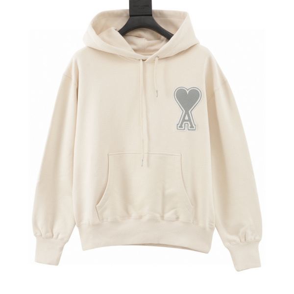 designer,replica,clothing,fake,1:1,lv,luxury,high quality 24/AMI new long-sleeved hooded sweatshirt for men and women