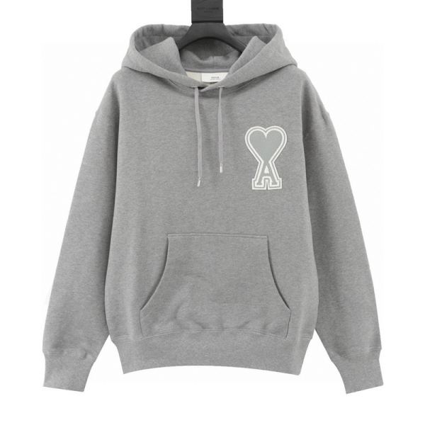 designer,replica,clothing,fake,1:1,lv,luxury,high quality 24/AMI new long-sleeved hooded sweatshirt for men and women