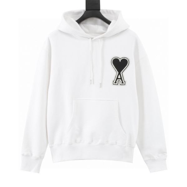 designer,replica,clothing,fake,1:1,lv,luxury,high quality 24/AMI new long-sleeved hooded sweatshirt for men and women