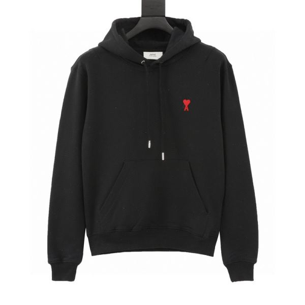 designer,replica,clothing,fake,1:1,lv,luxury,high quality 24/AMI new long-sleeved hooded sweatshirt for men and women