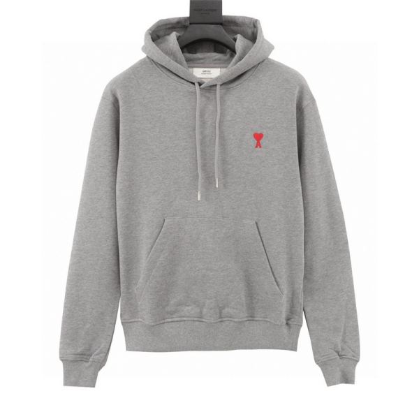 designer,replica,clothing,fake,1:1,lv,luxury,high quality 24/AMI new long-sleeved hooded sweatshirt for men and women