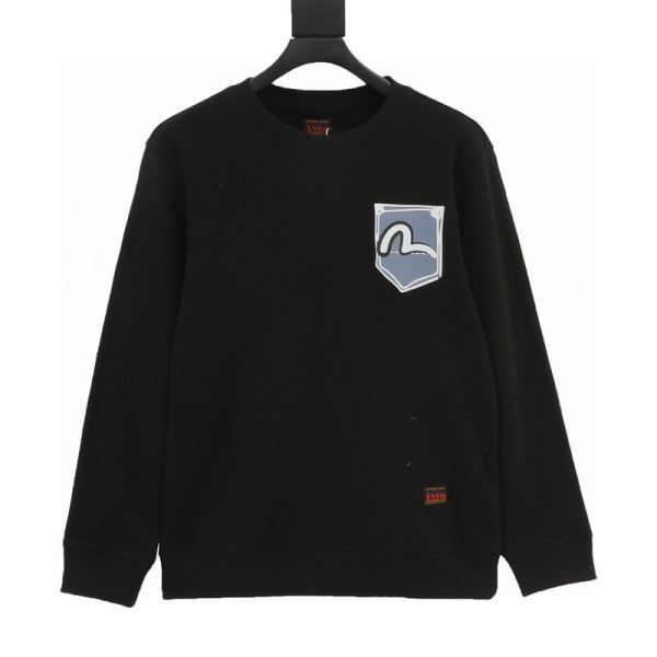 designer,replica,clothing,fake,1:1,lv,luxury,high quality 24/Evisu new long-sleeved T-shirt for men and women