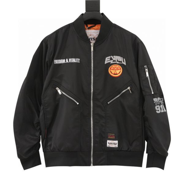 designer,replica,clothing,fake,1:1,lv,luxury,high quality 24/Evisu new long-sleeved jacket for men and women