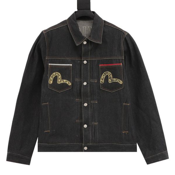 designer,replica,clothing,fake,1:1,lv,luxury,high quality 24/Evisu new long-sleeved jacket for men and women