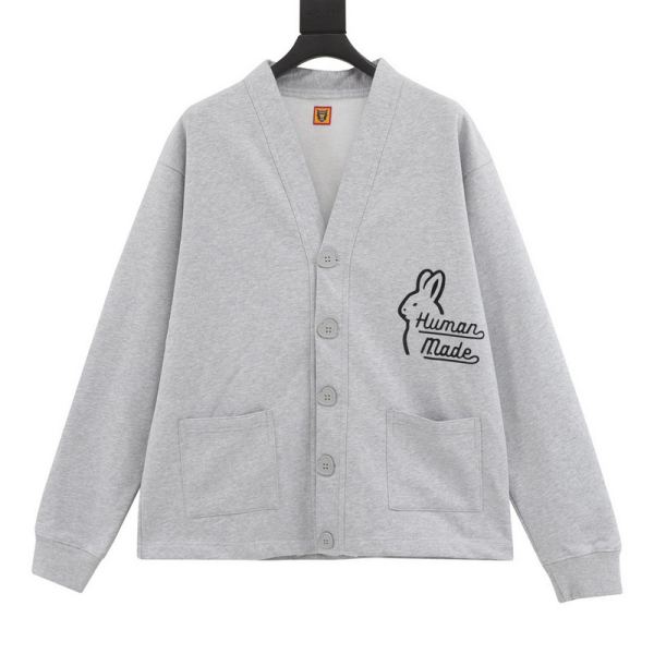 designer,replica,clothing,fake,1:1,lv,luxury,high quality 24/Human Made new long-sleeved sweater jacket for men and women