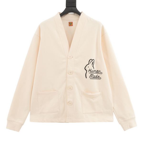 designer,replica,clothing,fake,1:1,lv,luxury,high quality 24/Human Made new long-sleeved sweater jacket for men and women