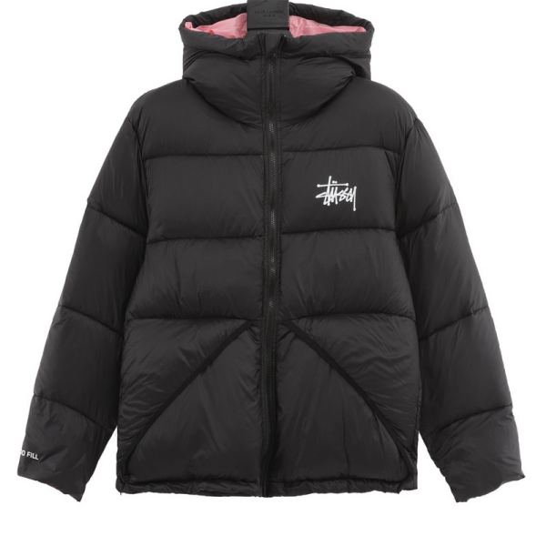 designer,replica,clothing,fake,1:1,lv,luxury,high quality 24/Stussy new long-sleeved down jacket for men and women