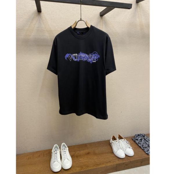 designer,replica,clothing,fake,1:1,lv,luxury,high quality 24/’L* men’s fashion casual short-sleeved T-shirt