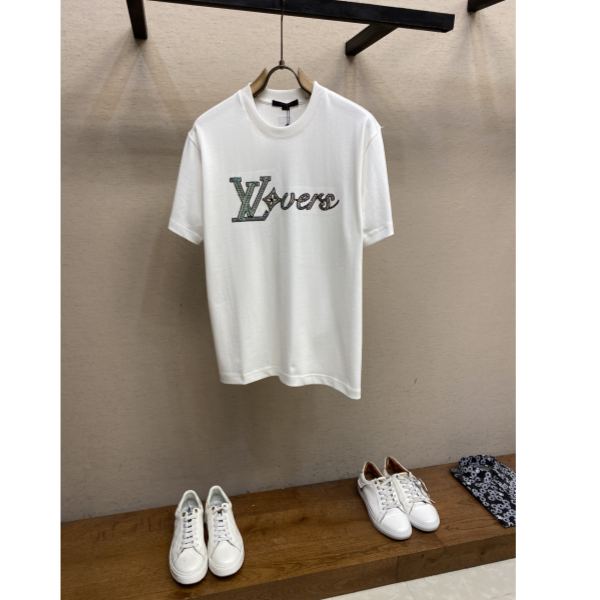 designer,replica,clothing,fake,1:1,lv,luxury,high quality 24/’L* men’s fashion casual short-sleeved T-shirt