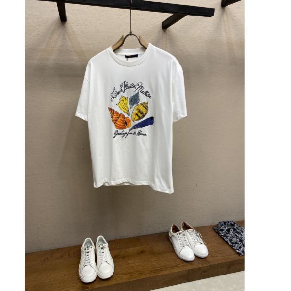 designer,replica,clothing,fake,1:1,lv,luxury,high quality 24/’L* men’s fashion casual short-sleeved T-shirt