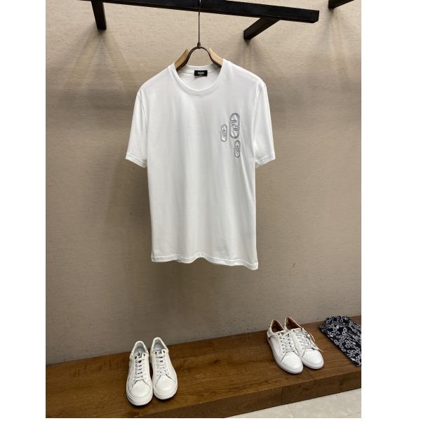 designer,replica,clothing,fake,1:1,lv,luxury,high quality 24/Fendi men’s fashion casual short-sleeved T-shirt