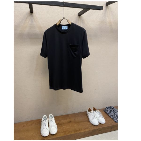designer,replica,clothing,fake,1:1,lv,luxury,high quality 24/Prada men’s fashion casual short-sleeved T-shirt