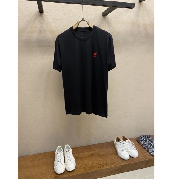 designer,replica,clothing,fake,1:1,lv,luxury,high quality 24/AMI men’s fashion casual short-sleeved T-shirt