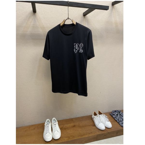 designer,replica,clothing,fake,1:1,lv,luxury,high quality 24/Palm AngeIs men’s fashionable casual short-sleeved T-shirt