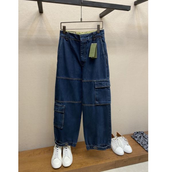 designer,replica,clothing,fake,1:1,lv,luxury,high quality 24/Gucci men’s fashionable casual denim trousers