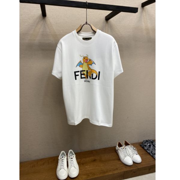 designer,replica,clothing,fake,1:1,lv,luxury,high quality 24/Fendi men’s fashion casual short-sleeved T-shirt