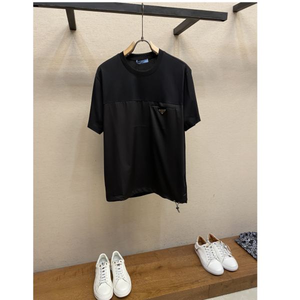 designer,replica,clothing,fake,1:1,lv,luxury,high quality 24/Prada men’s fashion casual short-sleeved T-shirt