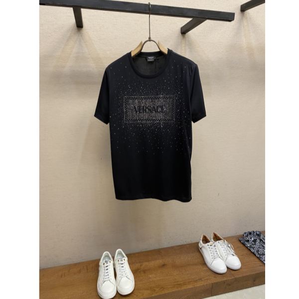 designer,replica,clothing,fake,1:1,lv,luxury,high quality 24/VERSACE men’s fashion casual short-sleeved T-shirt