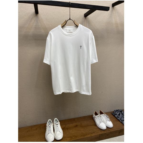designer,replica,clothing,fake,1:1,lv,luxury,high quality 24/AMI men’s fashion casual short-sleeved T-shirt