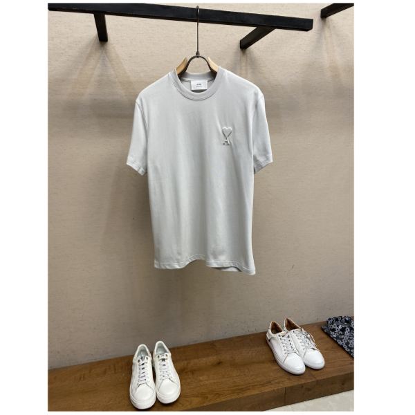 designer,replica,clothing,fake,1:1,lv,luxury,high quality 24/AMI men’s fashion casual short-sleeved T-shirt