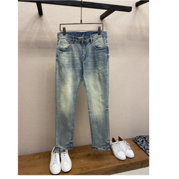 designer,replica,clothing,fake,1:1,lv,luxury,high quality 24/’L* men’s fashionable casual denim trousers
