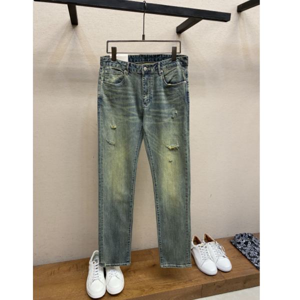 designer,replica,clothing,fake,1:1,lv,luxury,high quality 24/Prada men’s fashionable casual denim trousers