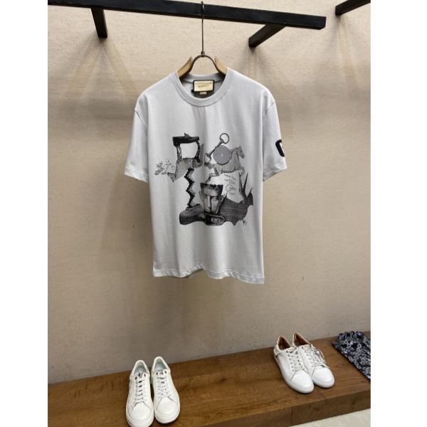 designer,replica,clothing,fake,1:1,lv,luxury,high quality 24/Gucci men’s fashion casual short-sleeved T-shirt