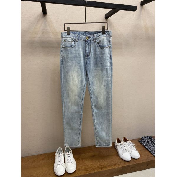 designer,replica,clothing,fake,1:1,lv,luxury,high quality 24/’L* men’s fashionable casual denim trousers