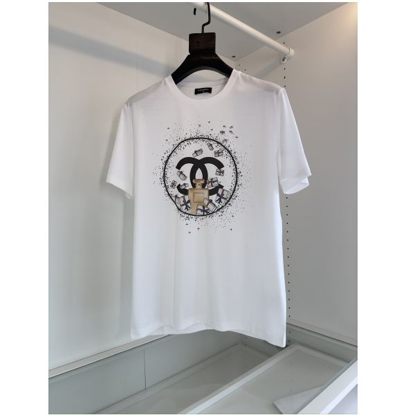 designer,replica,clothing,fake,1:1,lv,luxury,high quality 24/Chonel new short-sleeved T-shirt