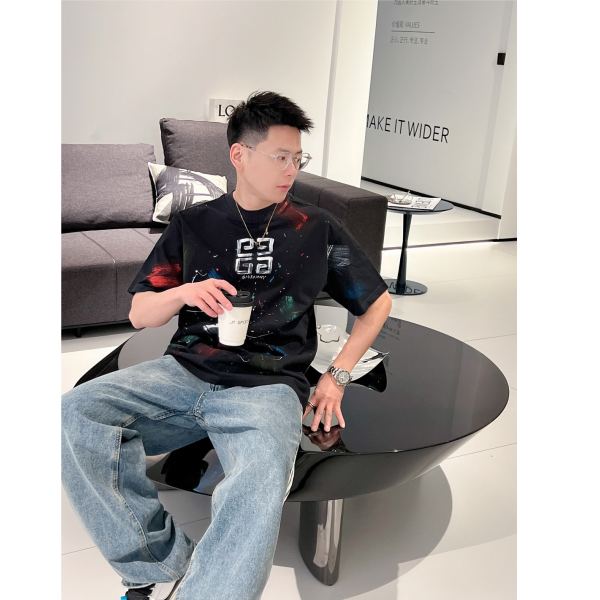 designer,replica,clothing,fake,1:1,lv,luxury,high quality 24/Givenchy new short-sleeved T-shirt