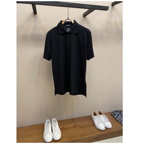 designer,replica,clothing,fake,1:1,lv,luxury,high quality 24/L* men’s short flip leader T-shirt