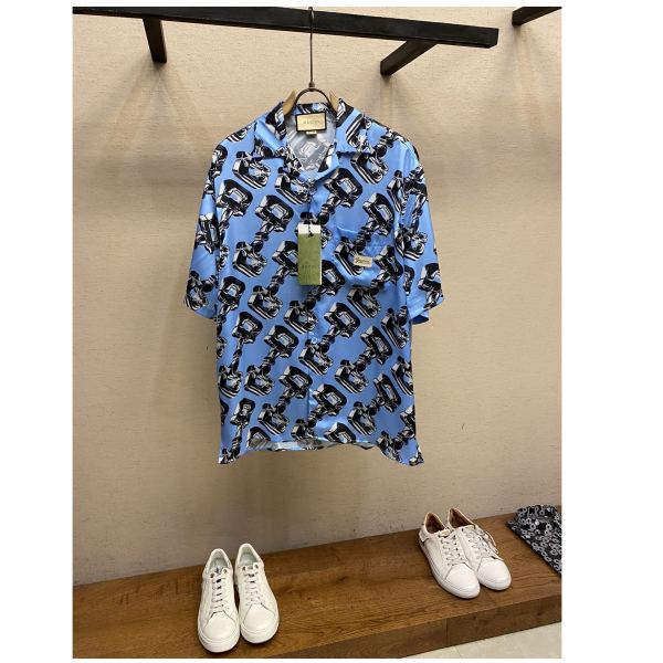 designer,replica,clothing,fake,1:1,lv,luxury,high quality 24/Gucci men’s short-sleeved shirt
