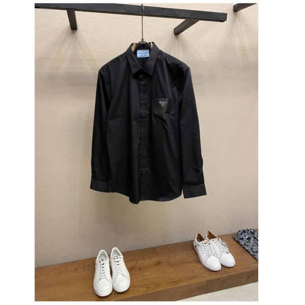 designer,replica,clothing,fake,1:1,lv,luxury,high quality 24/Prada men’s long-sleeved shirt