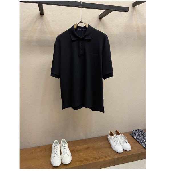 designer,replica,clothing,fake,1:1,lv,luxury,high quality 24/L* men’s lapel short-sleeved T-shirt