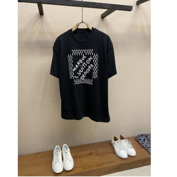 designer,replica,clothing,fake,1:1,lv,luxury,high quality 24/L* men’s short-sleeved T-shirt