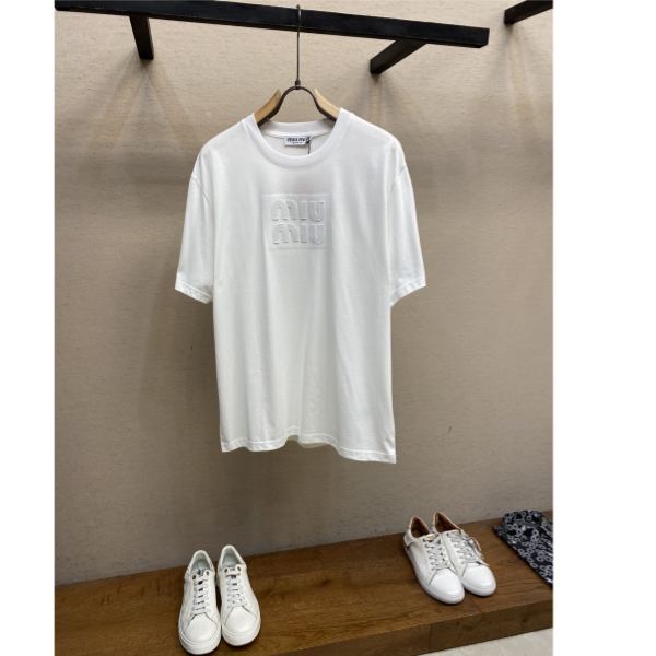 designer,replica,clothing,fake,1:1,lv,luxury,high quality 24/Miu Miu men’s short-sleeved T-shirt