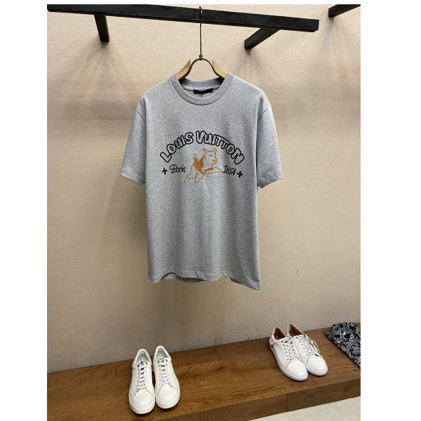 designer,replica,clothing,fake,1:1,lv,luxury,high quality 24/L* men’s short-sleeved T-shirt