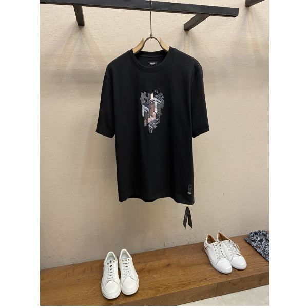 designer,replica,clothing,fake,1:1,lv,luxury,high quality 24/Fendi men’s short-sleeved T-shirt
