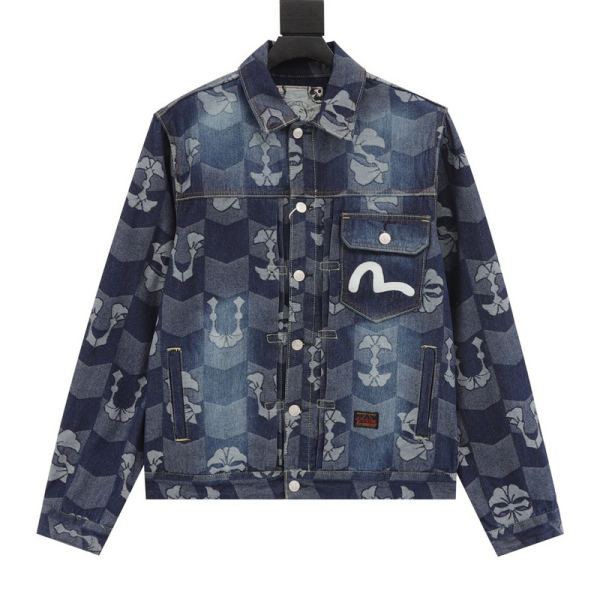 designer,replica,clothing,fake,1:1,lv,luxury,high quality 24/Evisu new fashion casual long-sleeved jacket